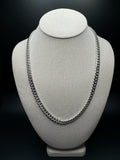 22" 14k White Gold Cuban Link Chain 7mm 84.2g