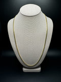 26" 14k Yellow Gold Cuban Link Chain 4mm 32.8g