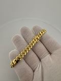 8" 14k Yellow Gold Cuban Link Bracelet 8mm 39.81g