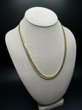 20" 14k Yellow Gold Cuban Link Chain 6mm 51.9g