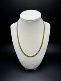 18" 14k Yellow Gold Cuban Link Chain 5mm 36.5g