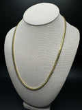 22" 14k Yellow Gold Cuban Link Chain 5mm 44.0g