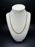 18" 14k Yellow Gold Cuban Link Chain 4mm 22.65g