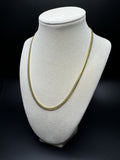 18" 14k Yellow Gold Cuban Link Chain 4mm 22.65g