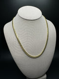 20" 14k Yellow Gold Cuban Link Chain 5mm 40.28g