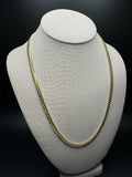 22" 14k Yellow Gold Cuban Link Chain 5mm 44.0g