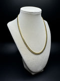 18" 14k Yellow Gold Cuban Link Chain 5mm 36.5g