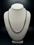 22" 14k White Gold Cuban Link Chain 7mm 84.2g