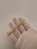 8" 14k Yellow Gold Cuban Link Bracelet 4mm 10.7g