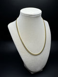 18" 14k Yellow Gold Cuban Link Chain 4mm 22.65g
