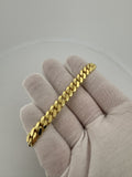 8" 14k Yellow Gold Cuban Link Bracelet 8mm 39.81g