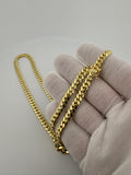 22" 14k Yellow Gold Cuban Link Chain 6mm 58.4g
