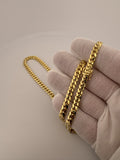 20" 14k Yellow Gold Cuban Link Chain 6mm 51.9g