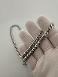 22" 14k White Gold Cuban Link Chain 7mm 84.2g
