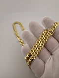 22" 14k Yellow Gold Cuban Link Chain 7mm 75.6g
