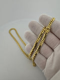 20" 14k Yellow Gold Cuban Link Chain 5mm 40.28g