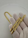 20" 14k Yellow Gold Cuban Link Chain 6mm 51.9g