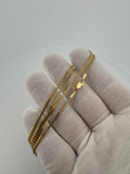 20" 14k Yellow Gold Cuban Link Chain 2mm 7.4g