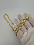 20" 14k Yellow Gold Cuban Link Chain 5mm 40.28g