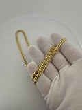 22" 14k Yellow Gold Cuban Link Chain 5mm 44.0g