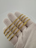 26" 14k Yellow Gold Cuban Link Chain 3mm 19.26g