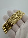 22" 14k Yellow Gold Cuban Link Chain 6mm 58.4g