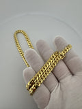 22" 14k Yellow Gold Cuban Link Chain 7mm 75.6g