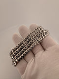 22" 14k White Gold Cuban Link Chain 7mm 84.2g