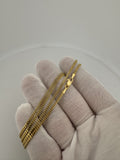 22" 14k Yellow Gold Cuban Link Chain 2mm 8.11g