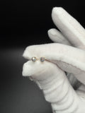 14k Yellow Gold 1/4ctw VS/VVS Lab Diamond Studs Screw Back Posts .6g