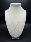 16-18" Adj Silver Cable – 1/2ct Oval Shape VS/VVS Lab Diamond Solitaire Pendant 1.6g