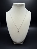 16-18" Adj Silver Cable – 1/2ct Round VS/VVS Lab Diamond Solitaire Pendant 1.6g