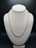 21" Silver 20ctw VS/VVS Lab Diamond Tennis Chain 3.5mm 22.0g