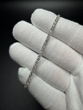 7" 14k White Gold 4.5ctw VS/VVS Lab Diamond Tennis Bracelet 2.8mm 4.2g