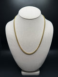 20" 18k Yellow Gold Cuban 4.5mm 39.93g