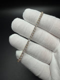7" 14k Yellow Gold 4.5ctw VS/VVS Lab Diamond Tennis Bracelet 2.8mm 3.9g