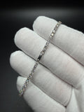 7" 14k White Gold 4.5ctw VS/VVS Lab Diamond Tennis Bracelet 2.8mm 4.2g