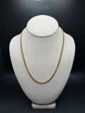 20" 18k Yellow Gold Cuban 4.5mm 39.93g