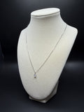 16-18" Adj Silver Cable – 1/2ct Oval Shape VS/VVS Lab Diamond Solitaire Pendant 1.6g