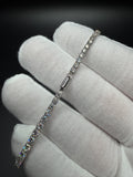 7" 14k White Gold 4.5ctw VS/VVS Lab Diamond Tennis Bracelet 2.8mm 4.2g