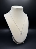 16-18" Adj Silver Cable – 1ct Round VS/VVS Lab Diamond Solitaire Pendant 1.6g