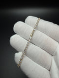 7" 14k Yellow Gold 4.5ctw VS/VVS Lab Diamond Tennis Bracelet 2.8mm 3.9g