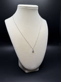 16-18" Adj Silver Cable – 1/2ct Round VS/VVS Lab Diamond Solitaire Pendant 1.6g