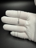 16-18" Adj Silver Cable – 1/2ct Emerald Shape VS/VVS Lab Diamond Solitaire Pendant 1.6g