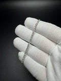 7" 14k White Gold 4.5ctw VS/VVS Lab Diamond Tennis Bracelet 2.8mm 4.2g