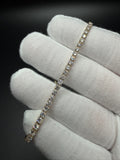 7" 14k Yellow Gold 4.5ctw VS/VVS Lab Diamond Tennis Bracelet 2.8mm 3.9g