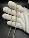 21" Gold over Silver 20ctw VS/VVS Lab Diamond Tennis Chain 3.5mm 22.0g
