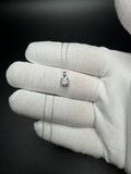 18" 14k White Gold Chain & 1ct E-F VS/VVS Lab Diamond Solitaire Pendant 1.1g
