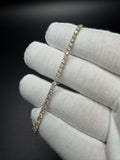 7" 14k Yellow Gold 4.5ctw VS/VVS Lab Diamond Tennis Bracelet 2.8mm 3.9g