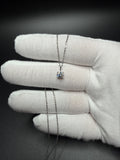 16-18" Adj Silver Cable – 1/2ct Round VS/VVS Lab Diamond Solitaire Pendant 1.6g